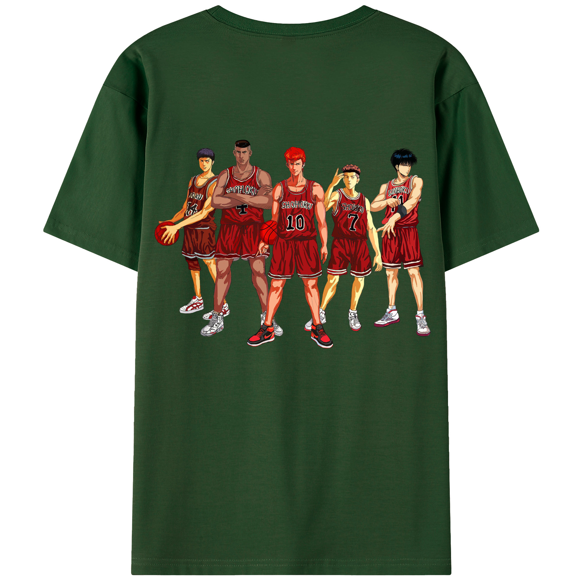 SLAM DUNK／スラムダンク 綿100％半袖Tシャツ（背面プリント）